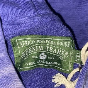 Denim Tears African Diaspora Goods Purple Men's Hoodie Sweater
